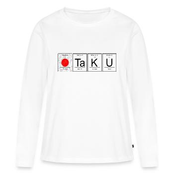 Otaku Chemisches Element Japan Flagge - Frauen Premium Bio Langarmshirt - Weiß - Vorne - Julia (174cm)