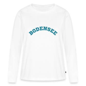 Bodensee - Frauen Premium Bio Langarmshirt - Weiß - Vorne - Julia (174cm)