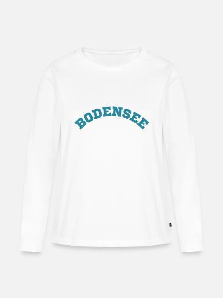 Bodensee - Frauen Premium Bio Langarmshirt - Weiß