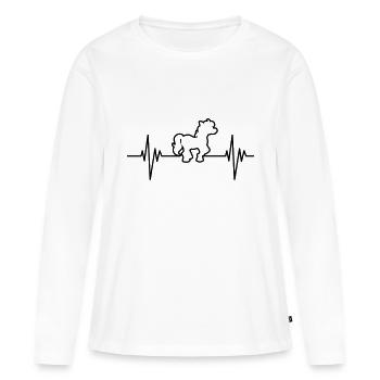 Pony Pulse - Frauen Premium Bio Langarmshirt - Weiß - Vorne - Julia (174cm)