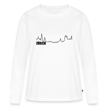 zürich - Women's Premium Organic Long Sleeve Shirt - white - Front - Julia (174cm)