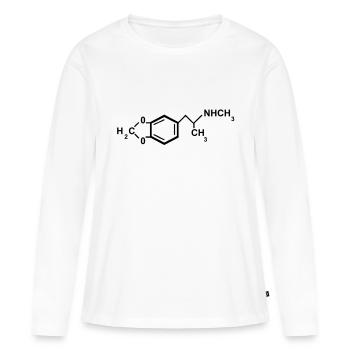 formule d'ecstasy - T-shirt manches longues Premium bio Femme - blanc - Devant - Julia (174cm)