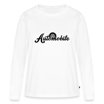 automobile - T-shirt manches longues Premium bio Femme - blanc - Devant - Julia (174cm)