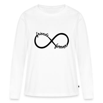 Friends forever - Women's Premium Organic Long Sleeve Shirt - white - Front - Julia (174cm)