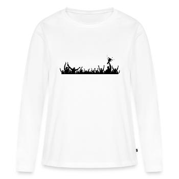 Fans Pokal - Frauen Premium Bio Langarmshirt - Weiß - Vorne - Julia (174cm)