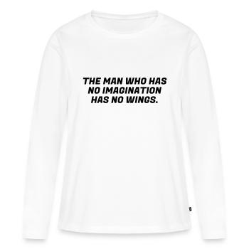 Boxing - Boxer - Boxe - Boxen - Ali - Fighter - T-shirt manches longues Premium bio Femme - blanc - Devant - Julia (174cm)