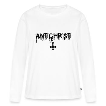 Antichrist - Lucifer - T-shirt manches longues Premium bio Femme - blanc - Devant - Julia (174cm)
