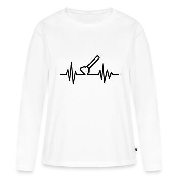 Klempner - Frauen Premium Bio Langarmshirt - Weiß - Vorne - Julia (174cm)