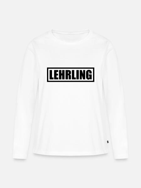 Lehrling - Frauen Premium Bio Langarmshirt - Weiß