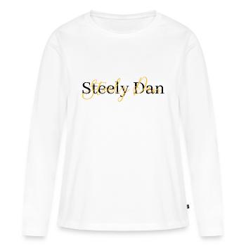 Steely Dan - T-shirt manches longues Premium bio Femme - blanc - Devant - Julia (174cm)