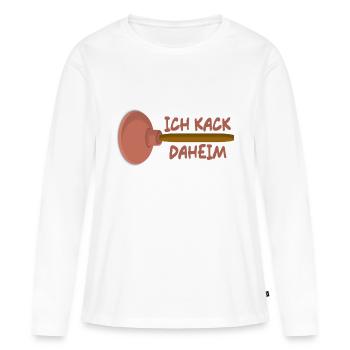 Piston - Women's Premium Organic Long Sleeve Shirt - white - Front - Julia (174cm)
