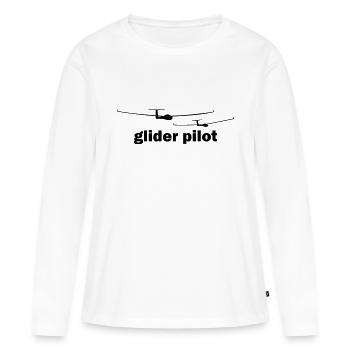 glider pilot - Frauen Premium Bio Langarmshirt - Weiß - Vorne - Julia (174cm)