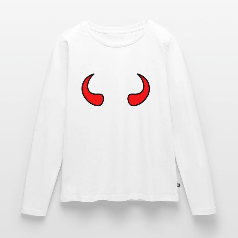 Devil's Horns - Devilish gift idea. Women's Premium Organic Long Sleeve Shirt