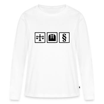 Anwalt - Frauen Premium Bio Langarmshirt - Weiß - Vorne - Julia (174cm)