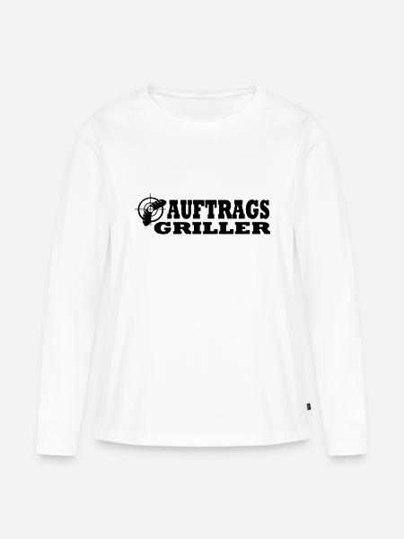 Auftragsgriller - Frauen Premium Bio Langarmshirt - Weiß