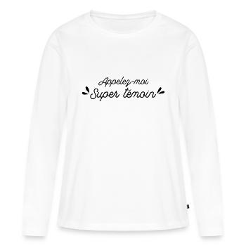 Super Zeuge - Frauen Premium Bio Langarmshirt - Weiß - Vorne - Julia (174cm)