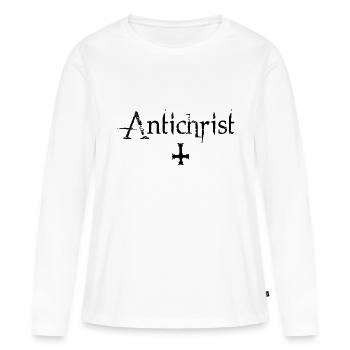 Antichrist - Lucifer - T-shirt manches longues Premium bio Femme - blanc - Devant - Julia (174cm)