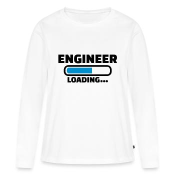 Ingenieur - Frauen Premium Bio Langarmshirt - Weiß - Vorne - Julia (174cm)