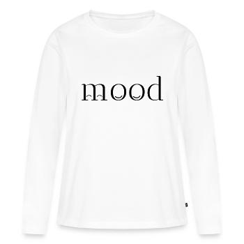 bonne ambiance moral - T-shirt manches longues Premium bio Femme - blanc - Devant - Julia (174cm)