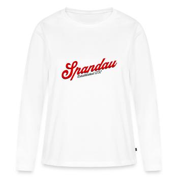 Spandau Berlin Bezirk Deutschland - Frauen Premium Bio Langarmshirt - Weiß - Vorne - Julia (174cm)