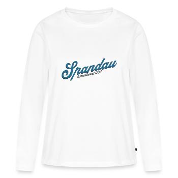 Spandau Berlin Bezirk Deutschland - Frauen Premium Bio Langarmshirt - Weiß - Vorne - Julia (174cm)