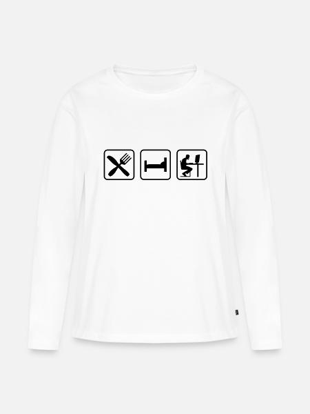 Computer-Spiel - Frauen Premium Bio Langarmshirt - Weiß