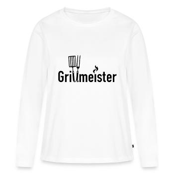 GRILLMEISTER - Grill Master BBQ, Grilling, - Women's Premium Organic Long Sleeve Shirt - white - Front - Julia (174cm)