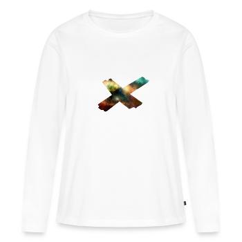 univers - T-shirt manches longues Premium bio Femme - blanc - Devant - Julia (174cm)