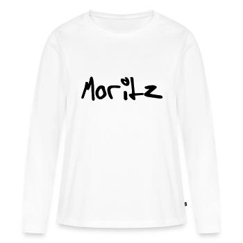 moritz - Frauen Premium Bio Langarmshirt - Weiß - Vorne - Julia (174cm)