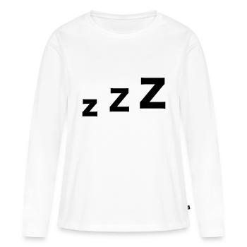 Dormir - T-shirt manches longues Premium bio Femme - blanc - Devant - Julia (174cm)