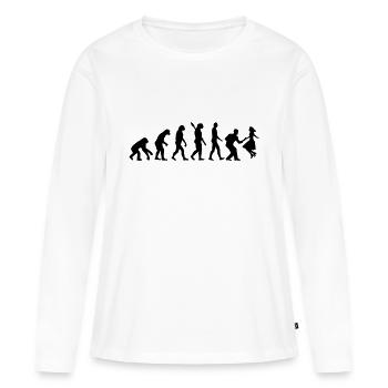 Swing dance - Frauen Premium Bio Langarmshirt - Weiß - Vorne - Julia (174cm)
