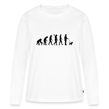 Toy Poodle - Women's Premium Organic Long Sleeve Shirt - white - Front - Julia (174cm)