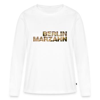 Berlin Marzahn - T-shirt manches longues Premium bio Femme - blanc - Devant - Julia (174cm)