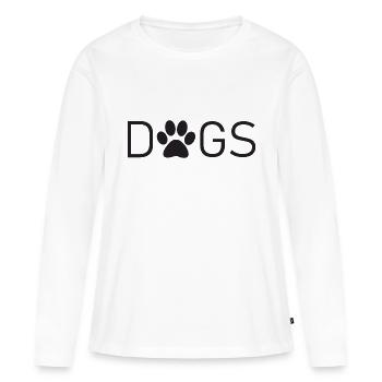 Canine - Women's Premium Organic Long Sleeve Shirt - white - Front - Julia (174cm)