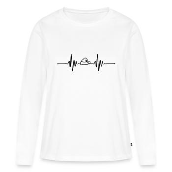 Beat Christmas - Women's Premium Organic Long Sleeve Shirt - white - Front - Julia (174cm)
