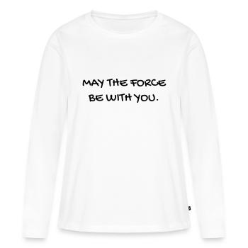 Cinéma / Citation / Série télé / Geek - T-shirt manches longues Premium bio Femme - blanc - Devant - Julia (174cm)