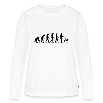 Italian Greyhound - T-shirt manches longues Premium bio Femme - blanc - Devant - Julia (174cm)