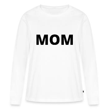 Mom - Frauen Premium Bio Langarmshirt - Weiß - Vorne - Julia (174cm)