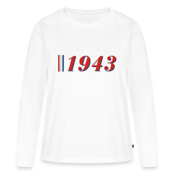 Jahr 1943 - Frauen Premium Bio Langarmshirt - Weiß - Vorne - Julia (174cm)