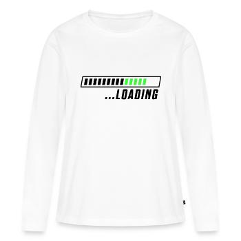 Loading loading bar - Women's Premium Organic Long Sleeve Shirt - white - Front - Julia (174cm)