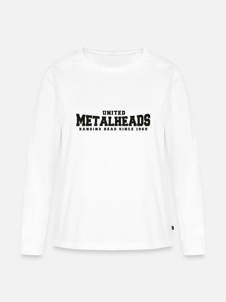metalheads - Frauen Premium Bio Langarmshirt - Weiß