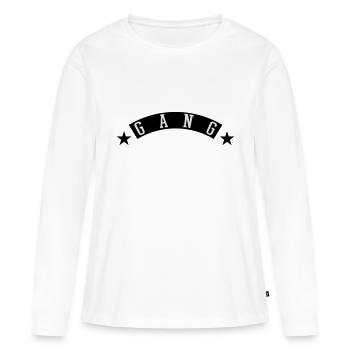 Gang - Frauen Premium Bio Langarmshirt - Weiß - Vorne - Julia (174cm)
