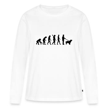 Cocker Spaniel - Frauen Premium Bio Langarmshirt - Weiß - Vorne - Julia (174cm)