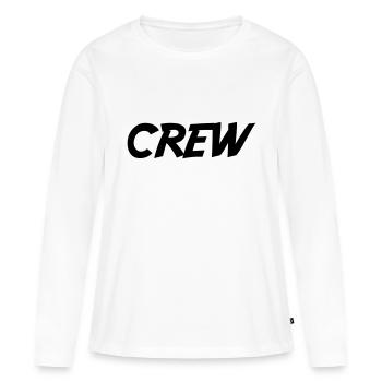 Équipage - T-shirt manches longues Premium bio Femme - blanc - Devant - Julia (174cm)