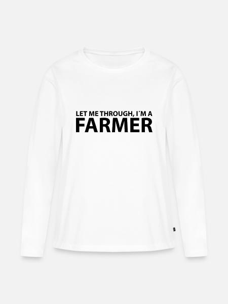 farmer - Frauen Premium Bio Langarmshirt - Weiß