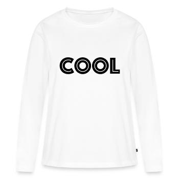 cool - T-shirt manches longues Premium bio Femme - blanc - Devant - Julia (174cm)