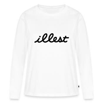 illest - Frauen Premium Bio Langarmshirt - Weiß - Vorne - Julia (174cm)