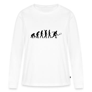 Squash - Frauen Premium Bio Langarmshirt - Weiß - Vorne - Julia (174cm)