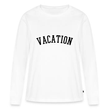 Vacation - Women's Premium Organic Long Sleeve Shirt - white - Front - Julia (174cm)