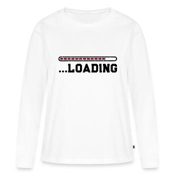 Chargement - T-shirt manches longues Premium bio Femme - blanc - Devant - Julia (174cm)